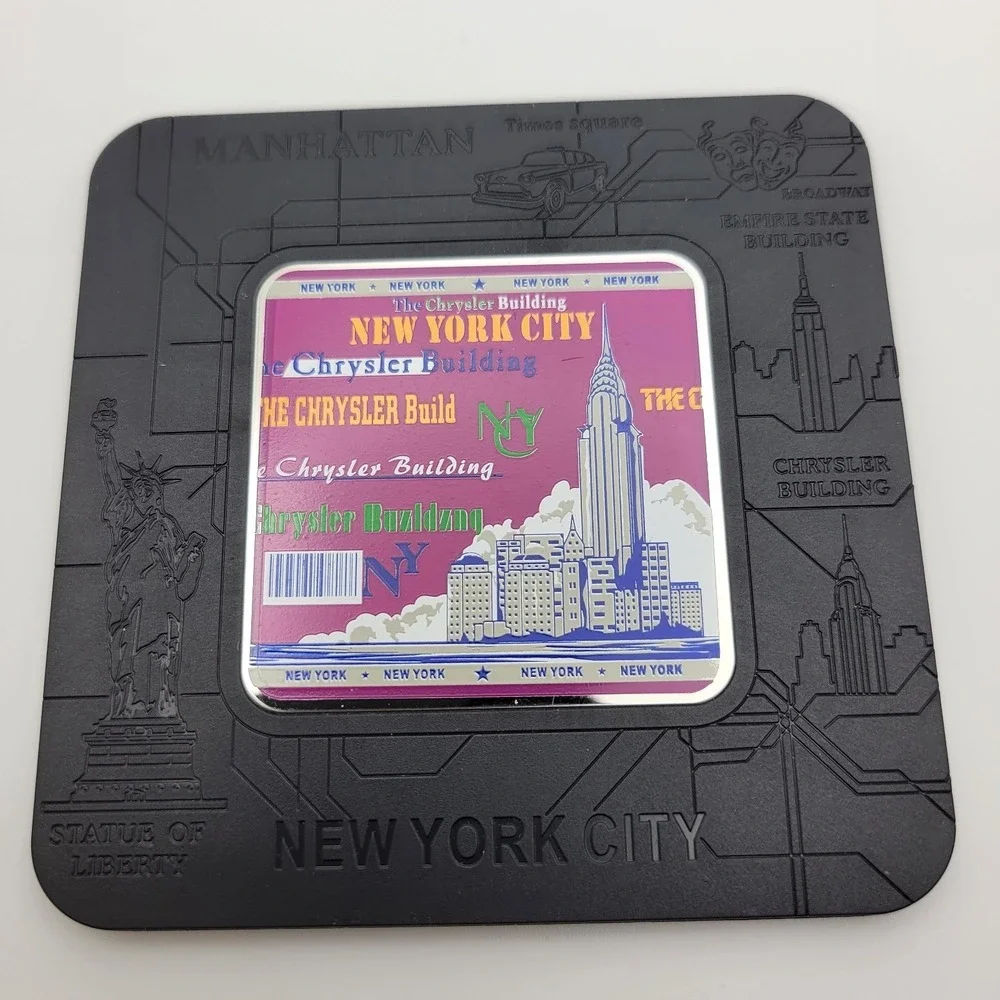 New‎ York City Coasters Set of 6 NYC Landmarks Souvenir Gift Box Modern Decor